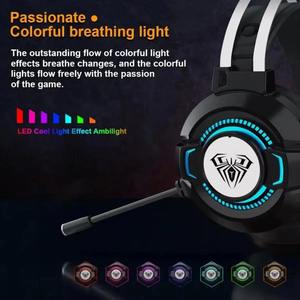 Auriculares para Juegos con Cable Aula S602 |   Controlador de 50 mm |   Luz RGB |   Micrófono con Cancelación de Ruido |   Auriculares supraaurales para PC, PS4, computadora de escritorio y portátil - Product Image 4
