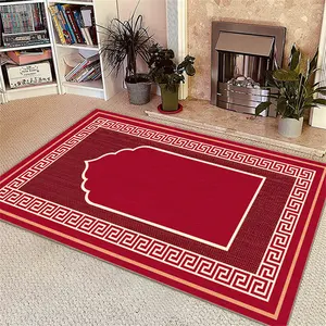 Factory Hot Sale 2021 New Style Luxury Sajadah Prayer Mat Eid Gifts Muslim Gifts Seccade Prayer Rug Carpet