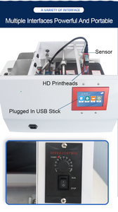 เครื่องพิมพ์ฉลากอิงค์เจ็ทเครื่องเพจเจอร์อัตโนมัติปรับความเร็วได้เครื่องพิมพ์ฉลากอิงค์เจ็ทแบบพลาสติก - Product Image 6