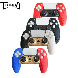 Controle de 5 jogos de subolmação t12, estojo protetor de silicone macio compatível com doca de carregamento de ps5 dualsense