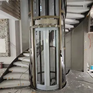 Factory Supply Round Shape Home Elevators Sightseeing Stainless Steel Best Residential Elevator