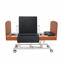 Lit d'hôpital pliant en acier pour soins à domicile ANY HOME CARE avec fonction rotative, lit de soins à domicile peu encombrant, garantie 1 an