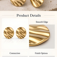 Boucles d'oreilles pendantes personnalisées en or ondulé, géométriques et tendance, pour femme, bijoux de fête