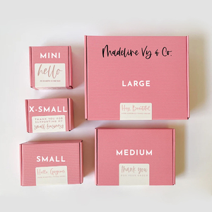 Customised Ecommerce large Self Seal Zip Adhesive Tear Strips Zipper Courier Shipping Pink Cosmetic Packaging Boxes