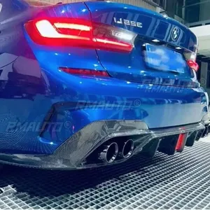 For BMW G20 2020-2022 Body Kit BMW G20 Rear Bumper Spoiler Real Carbon Fiber Sport Style Diffuser <b>Splitter</b> Car Accessories - Product Image 5