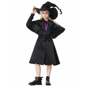 Disfraz de Maga para Niñas, Vestido Negro para Halloween, Disfraz de Bruja para Fiesta de Disfraces - Product Image 6