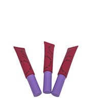 Tubes de brillant à lèvres personnalisés en PE de 5 ml, 15 ml, 25 ml, couleurs variées, emballages cosmétiques vides, tubes de brillant à lèvres avec grande brosse et applicateur