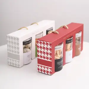 비스킷 초콜릿 상자 디저트 스낵 식품 비건 병 포장 상자 디저트 상자 창