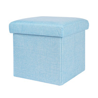 Tabouret de rangement imperméable pour le salon, Pouf, 100 cm, pliable, permettant de gagner de l'espace