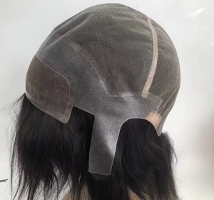 Pizzo svizzero <span class=keywords><strong>con</strong></span> testa Pul fatta <span class=keywords><strong>parrucca</strong></span> uomo - Product Image 3