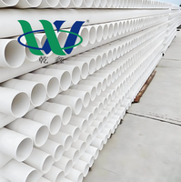 Tuyau de drainage en PVC-U, tuyau rigide en PVC pour égouts, résistant à la corrosion, léger