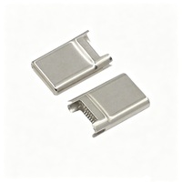 Conector Macho USB Tipo C de 16 Pines, 0.8mm, Carcasa Anti-Rotura Estampada, para Ensamblaje de Cables (Modelo USB-3218)