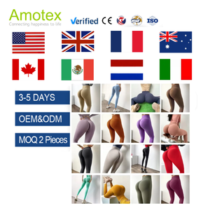 운동 밖으로 여자 우아한 피트니스 복숭아 엉덩이 다채로운 스크런치 엉덩이 모양 푸시 업 체육관 레깅스 엉덩이 요가 바지 - Product Image 1