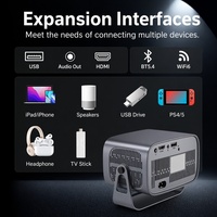 Mini Proyector Inteligente AOKANG A10, Android 14, Allwinner JM-P1, 180 ANSI, 720P Nativo, WiFi 5G, Precio de Fábrica
