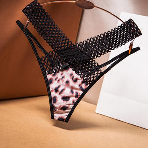 Tanga Sexy de Poliamida con Corte Cruzado Francés, Sin Costuras, de Cintura Baja, Transparente, para Mujer, Talla L - Product Image 6