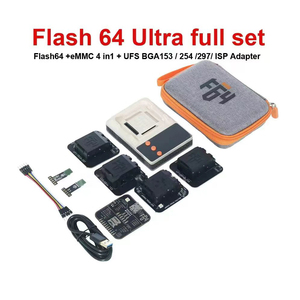 2025 Nueva herramienta de programación Flash 64 EMMC 4 en 1 + UFS 153 + UFS 254 + UFS 297 Socket NAND programador Flash64 Ultra - Product Image 6