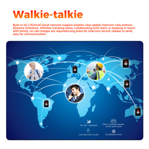 Traceur GPS 4G pour enfants et personnes âgées, talkie-walkie avec bouton SOS, détecteur de <span class=keywords><strong>chute</strong></span>, suivi en temps réel, application gratuite - Product Image 2