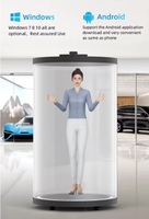 Dispositivo Interactivo Todo en Uno con Pantalla Holográfica 3D, Activación por Voz, para Exhibición de Personas Virtuales, Uso Corporativo, OEM y Educativo en Interiores