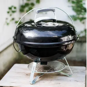 Apple Shape Easily Cleaned Home Garden Outdoor Camping Barbecue Oven Lid Stainless Steel Portable Folding Charcoal Bbq Grill