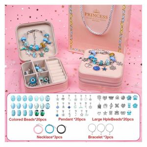 Wholesale 2025 New Trend Educational DIY Jewelry Making Toys Kit Bulk <b>Beaded</b> Bracelet Supplies 66pcs <b>Plastic</b> Charms 3+ Years - Product Image 2