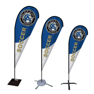 ธงชายหาดแบบกำหนดเอง ธงขนนกสำหรับการตลาดขนาดใหญ่ ธงตั้งพื้นสำหรับโฆษณากลางแจ้ง ราคาโรงงานถูก - Product Image 2