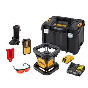 Nivel Láser DeWalt de 360 Grados Autonivelante con Receptor y Kit de Batería para Tareas de Construcción y Alineación - Product Image 1