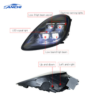 Faros Delanteros LED Estilo PDLS 2025 para Porsche Boxster Cayman, Actualización de Faros Delanteros 981 de 2013, 2014 y 2015