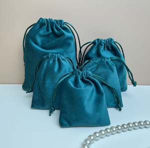 Bolsa de terciopelo Sodt con cordón para embalaje, bolsa de regalo para joyería, bolsa compacta para polvos y cinturones con hebilla, bolsa de almacenamiento para accesorios para el cabello - Product Image 5