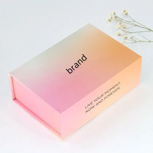 กล่องของขวัญหรูหราแบบไ<span class=keywords><strong>ล</strong></span>่ระดับสีสีสันสดใสก<span class=keywords><strong>ล</strong></span>่องรูปหนังสือสำหรับนาฬิกาเครื่องประดับพร้อมโฟม EVA - Product Image 3