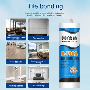 Neutral Silicone RTV Adhesive Fast Drying Weatherproof Construction Caulking Glue Woodworking Low Price Weather Resistant