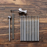 Jeu de Forets Rotatifs en Diamant Robuste pour Gravure et Polissage de Bijoux, Aiguilles de Perçage de Gemmes, Équipement et Outils de Fabrication de Bijoux
