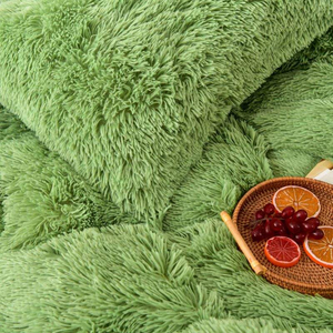 Ultra Soft Duvet Cover Sets Shaggy Plush Winter Duvet Cover Faux Fur Bedding Luxury Wholesale Winter Plush Fluffy Bedding Set - Product Image 4
