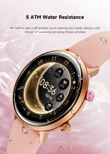Người Phụ Nữ Mới 5AM Chất Lượng Cao Quay Số Amoled Vàng <span class=keywords><strong>W2</strong></span> Smartwatch Cô Gái Reloj La Bàn Vàng Thông Minh Đồng Hồ Mujer Không Thấm Nước Ban Nhạc Thông Minh - Product Image 3