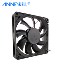 Ventilador Axial de Refrigeración de CC de 80x15 mm y 24 V, 8015, 2000 RPM, Doble Rodamiento de Bolas, Larga Duración, para Gabinete de Control PLC, Disipación de Calor