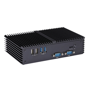 Boîtier d'ordinateur en aluminium Q301X/Q330X/Q350X/Q370X/Q335X/Q355X Q300X, double port d'affichage optionnel, mini PC I3 I5 I7 sans ventilateur, PCI, économique - Product Image 6