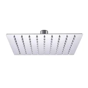 High Pressure Rainfall High Flow 201 Stainless Steel bathroom shower overhead 8 Inch Square Shower Head