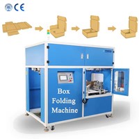 Machine à plier les boîtes en carton rigide automatique PLC UBL haute vitesse (720-900 pièces/h) avec garantie d'un an pour les pizzas et la restauration rapide