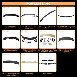Accessoires extérieurs d'intégration industrielle et commerciale, aileron d'aile de toit arrière de voiture en Fiber de carbone ABS pour <span class=keywords><strong>Ford</strong></span> <span class=keywords><strong>Mustang</strong></span> 2015-2022 - Product Image 3