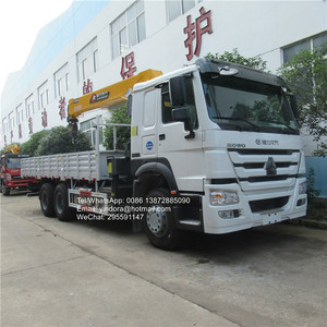 10 roues télescopiques 8 tonnes 10 tonnes 12ton ascenseur conteneur boîte à plat sinotruk howo camion grue - Product Image 6