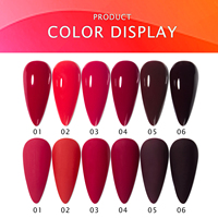 JTING vernis à ongles professionnel semi-permanent uv led 6 couleurs gel vernis ensemble OEM vente en gros ongles fournisseur vendeur