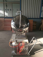 Machine d'enrobage professionnelle avec système de pulvérisation automatique sucre d'arachide/enrobage chocolat noix
