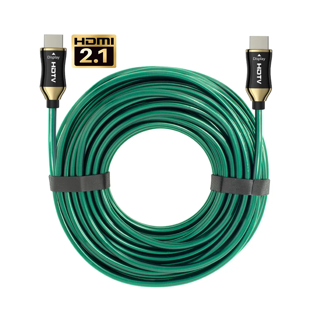 High Speed 48Gbps Male to Male HDMI 8K Cable Armoud AOC Fiber Optical 8k HDMI 2.1 AOC HDMI Fiber Optic Cable 100 Meter