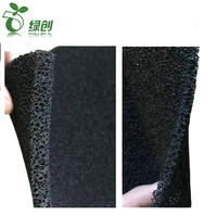 Filtre à air primaire réticulé à cellules ouvertes personnalisé mousse polyuréthane éponge haute capacité de poussière cadre en aluminium panneau lavable