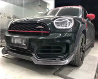 Diffuseur avant et jupes latérales en fibre de carbone modifiés pour BMW Mini