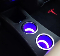 Porte-gobelet marin en acier inoxydable et plastique pour bateau, yacht, croisière, camping-car avec anneau LED RGB