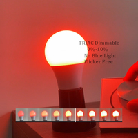 Ampoule LED OEM à spectre complet Driac dimmable, anti-lumière bleue, A19 E26, ampoule LED rouge, fabricant