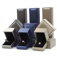 Coffret à bijoux en cuir PU de luxe, coffret personnalisé pour bijoux de mode, coffret cadeau avec logo