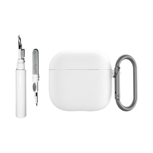 Étui en silicone de couleur unie pour AirPods 4, Apple AirPods Pro 2 & Pro 3, Housse de protection souple pour écouteurs - Product Image 1