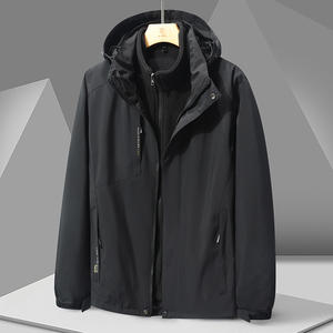 Blouson de moto trois-en-un pour couples, coupe longue, coupe-vent, imperméable, idéal pour l'hiver, les sports de plein air, confortable et tendance - Product Image 3