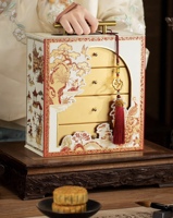 Nouvelle boîte-cadeau écologique pour gâteaux de lune UV, emballage de 8 pièces, boîte-cadeau haut de gamme pour le festival de la mi-automne avec personnalisation